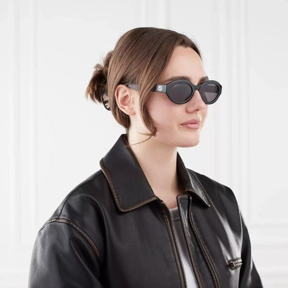 Gucci GG1579S  004 BRAND NEW Sunglasses Fuchsia Brown  Unisex Oval main image 2